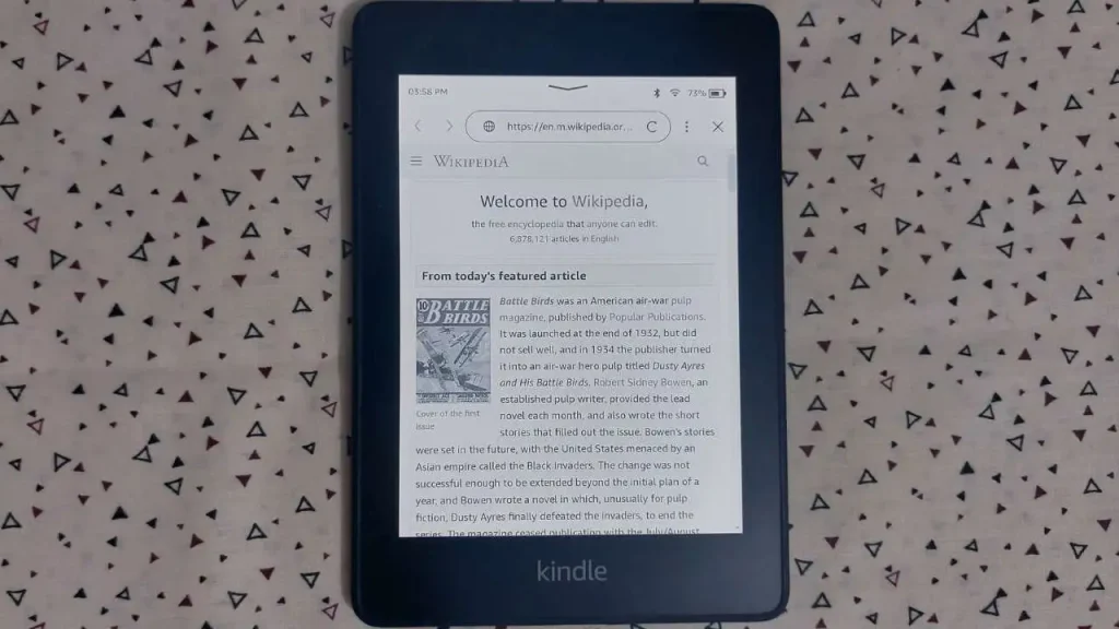 Kindle Web Browser