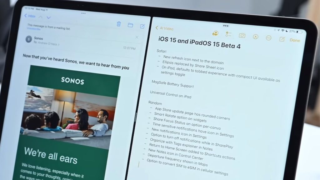 iPad's Split-Screen Features