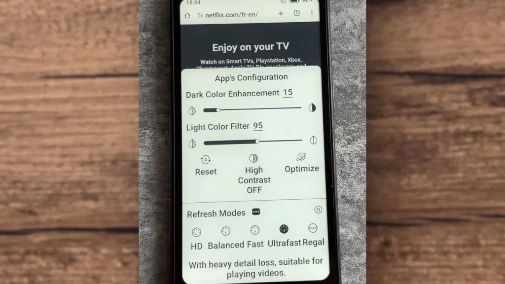 Flexible Screen Refresh Modes