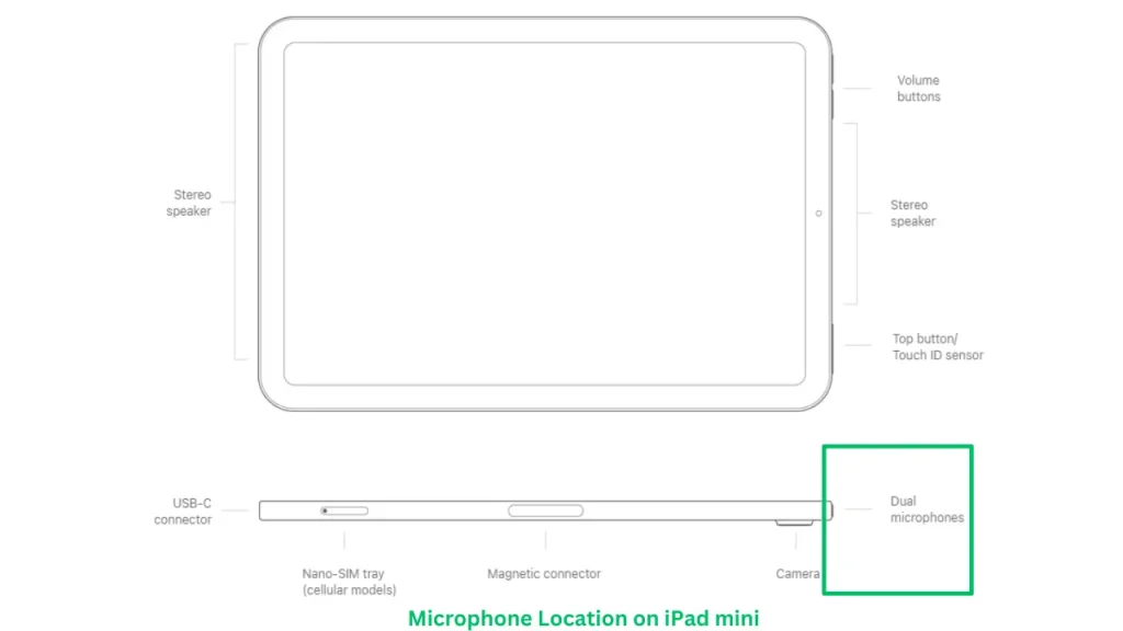 Microphone Location on iPad mini