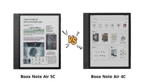 Boox Note Air 5C and 4C side-by-side comparison