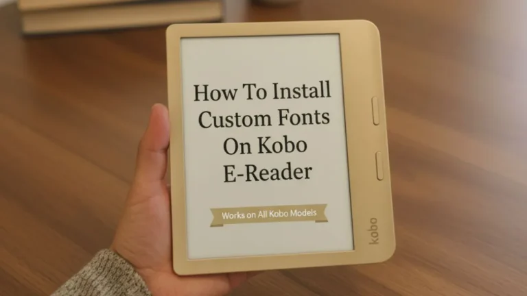 install custom fonts on Kobo