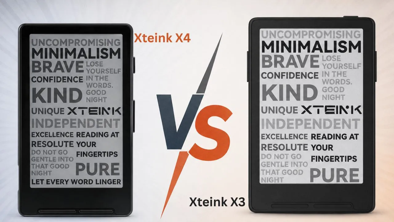 Choosing between the XTEINK X3 and X4? See how they differ in screen size, battery life, charging, and price before you buy.